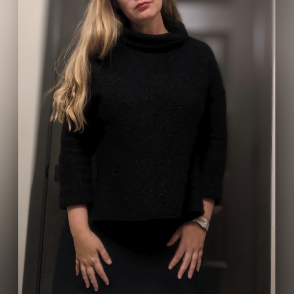 Allsaints wool blend cowl neck sweater